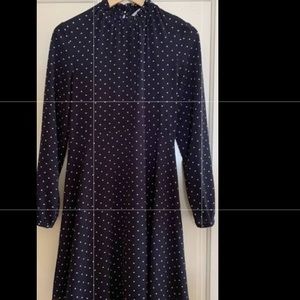 H&M’s turtle neck dotted dress